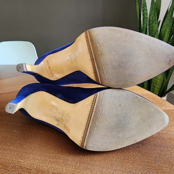 Peter Kaiser Blue Suede Heels - Picture 5 of 7